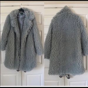 Faux Fur Teddy long coat